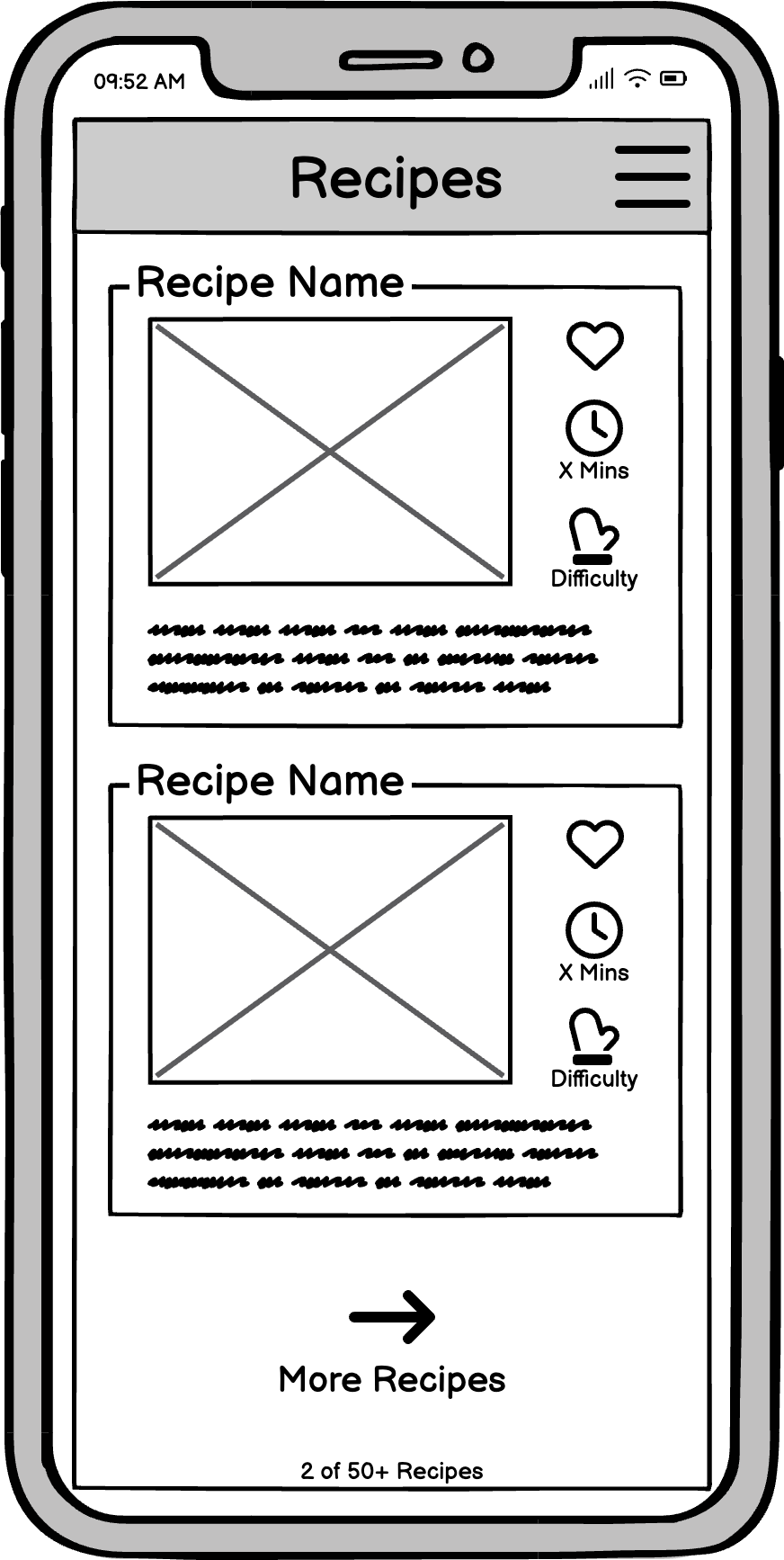 Wireframe Recipes